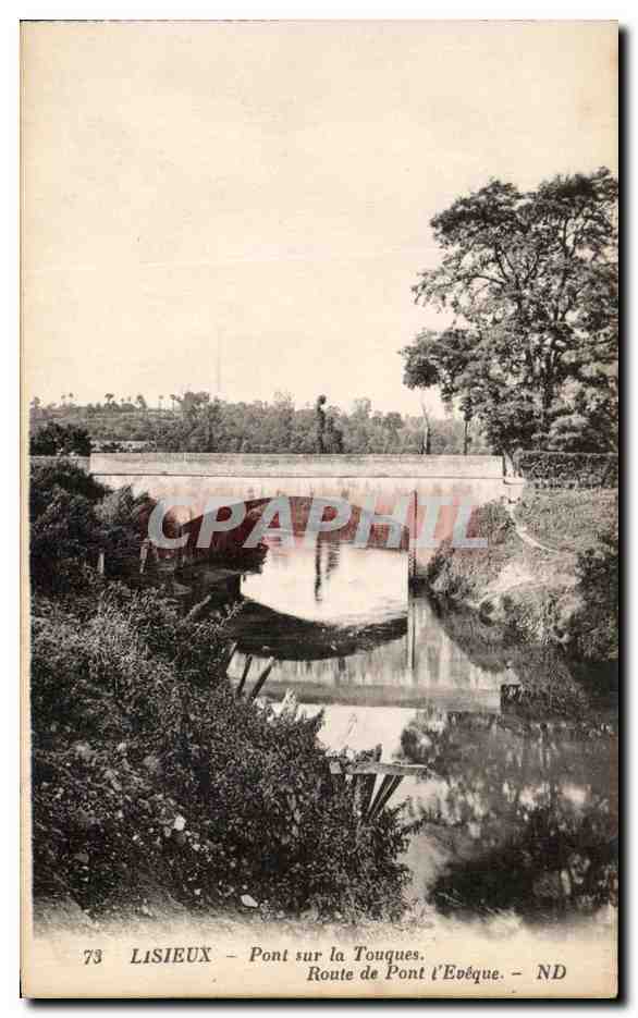 Lisieux - Pont sur la Touques - Route de Pont l'Évêque - ND