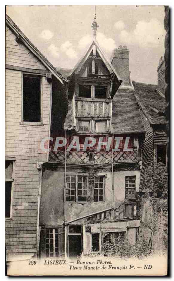 Lisieux — Rue aux Fèvres. Altes Schloss von François Ier — ND