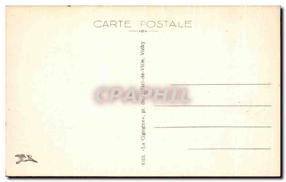 CPA Moulins Eglise Saint Pierre Cafe du Globe  — Verso