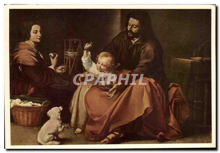 CPA La Sacra Famiglia del Pajarto Galleria del Prado Madrid