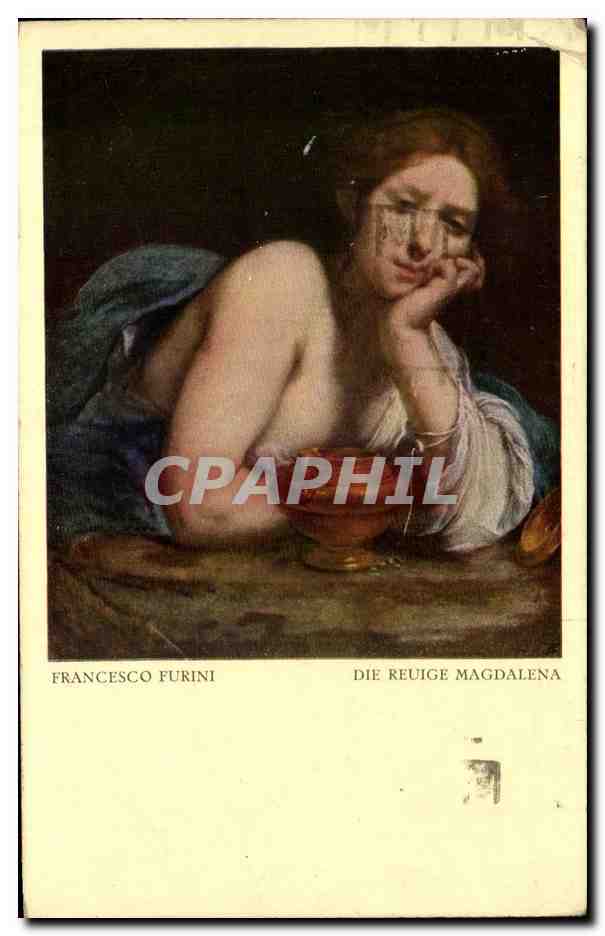 CPA Francesco Furini Die Reuige Magdalena