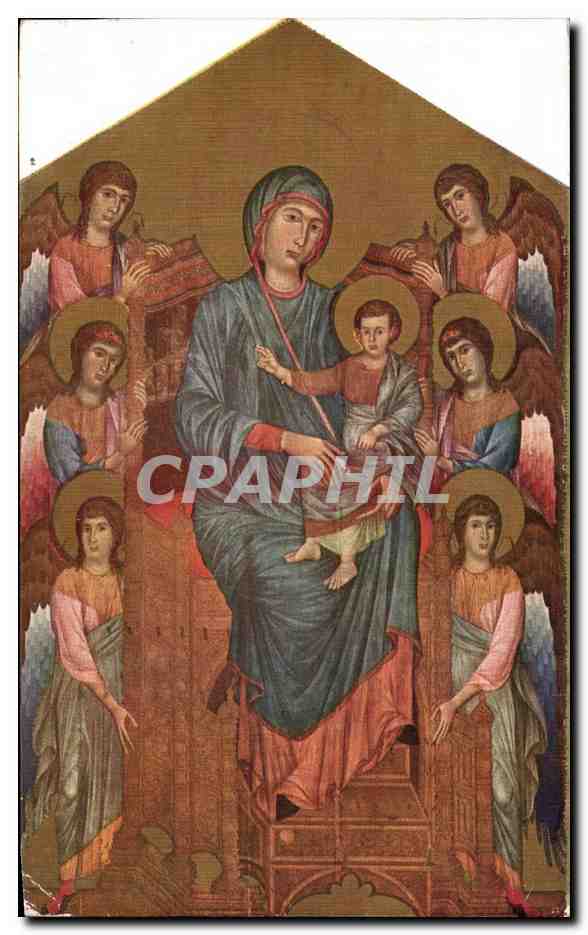 CPA Musee du Louvre Paris La vierge aux anges 