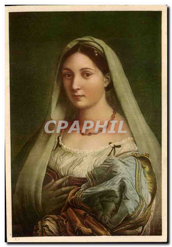 CPA La Fornarina Raffaclio Sanzio Galierin Pitti Firenze