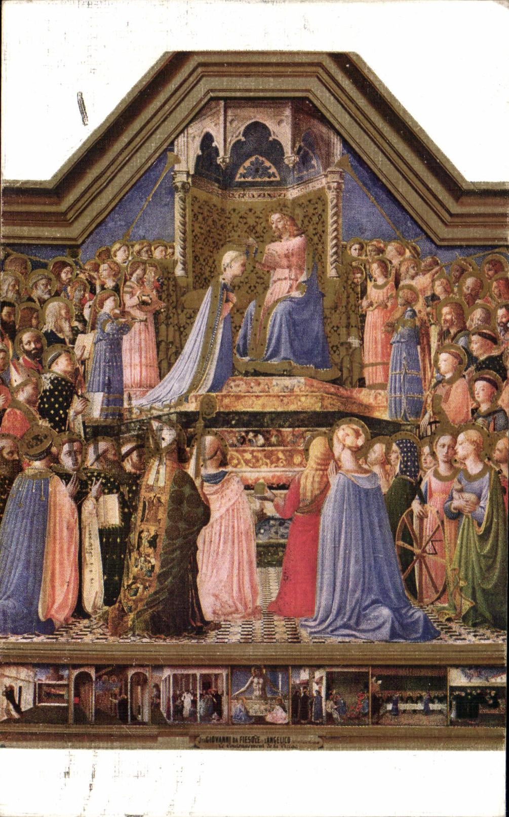 CPA Musee du louvre paris Couronnement de la vierge Fra Giovanni da Beato Angelico 