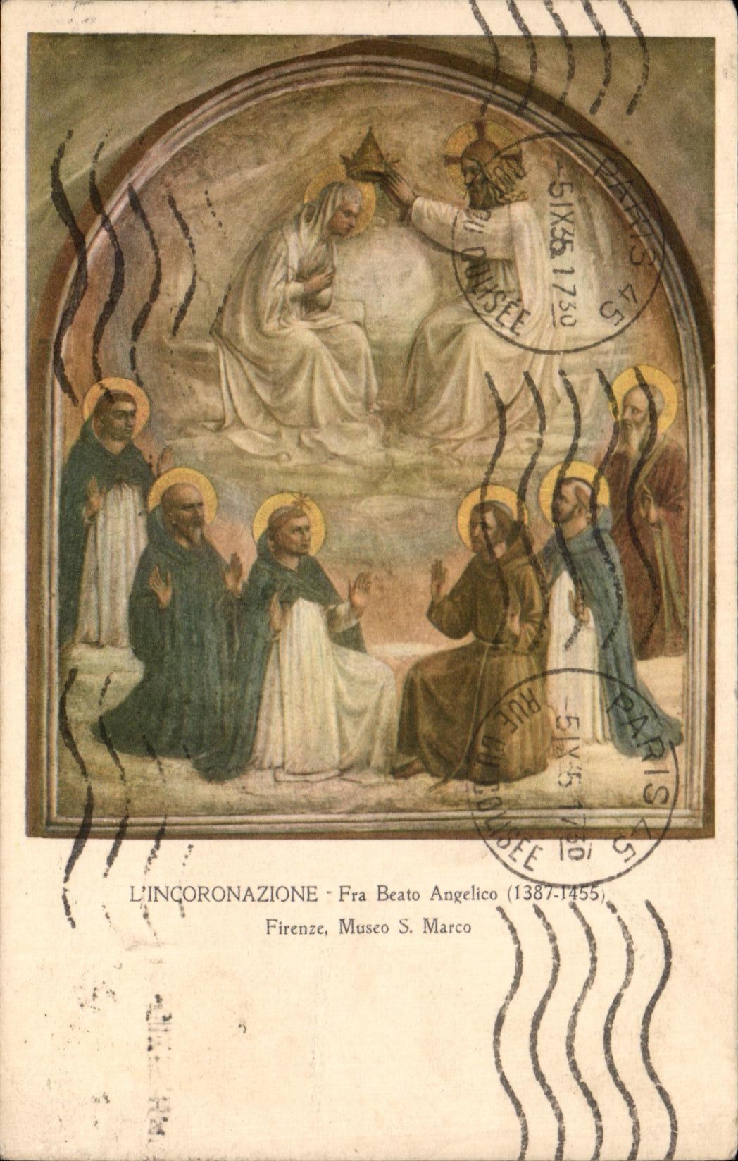 CPA L'Incoronazione Fra Beato Angelico Firenze Museo S Marco 