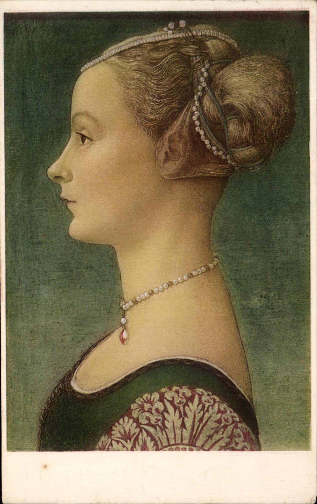 CPA Ritratto D'Incognita Pier della Francesca Museo Poldi Pezzoli Milano