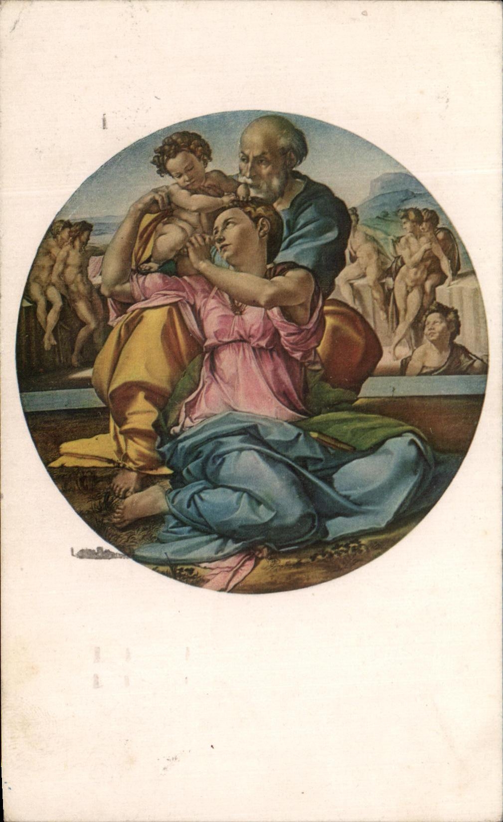 CPA Sacra Famiglia Michelangelo Firenze