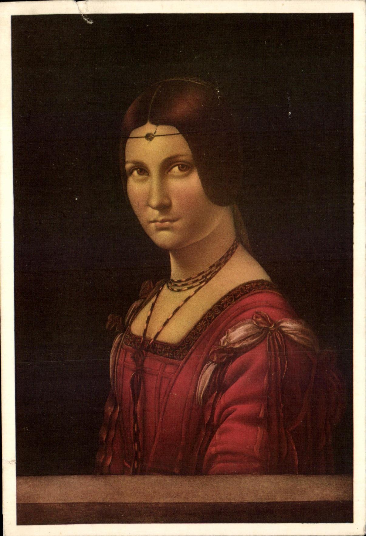 Portrait présumé de Lucrezia Crivelli — Leonardo da Vinci — Musée du Louvre - Paris