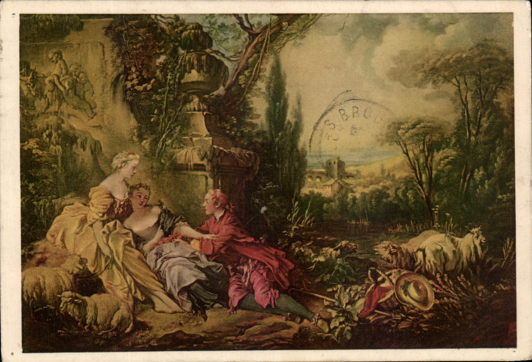CPA Les Charmes De La Vie Campestre Francois Boucher Musee du Louvre Paris 