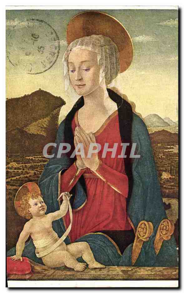 CPA Baldovinetti La vierge et l'enfant