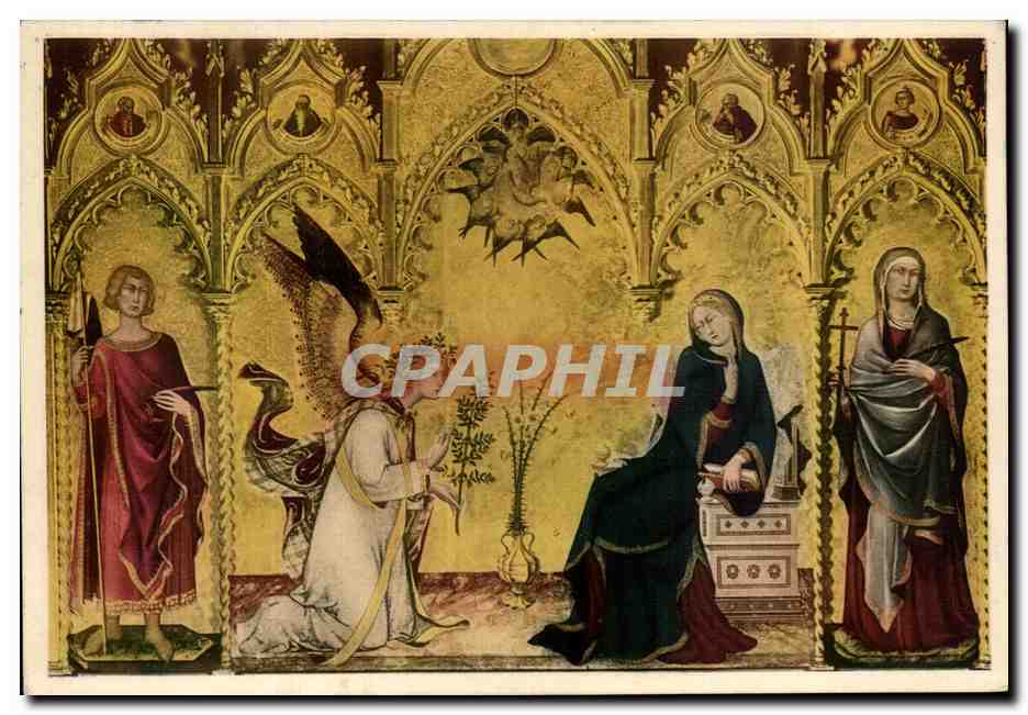 CPA L'Annunciazione Lippo Memmi Galleria Uffizi Firenze