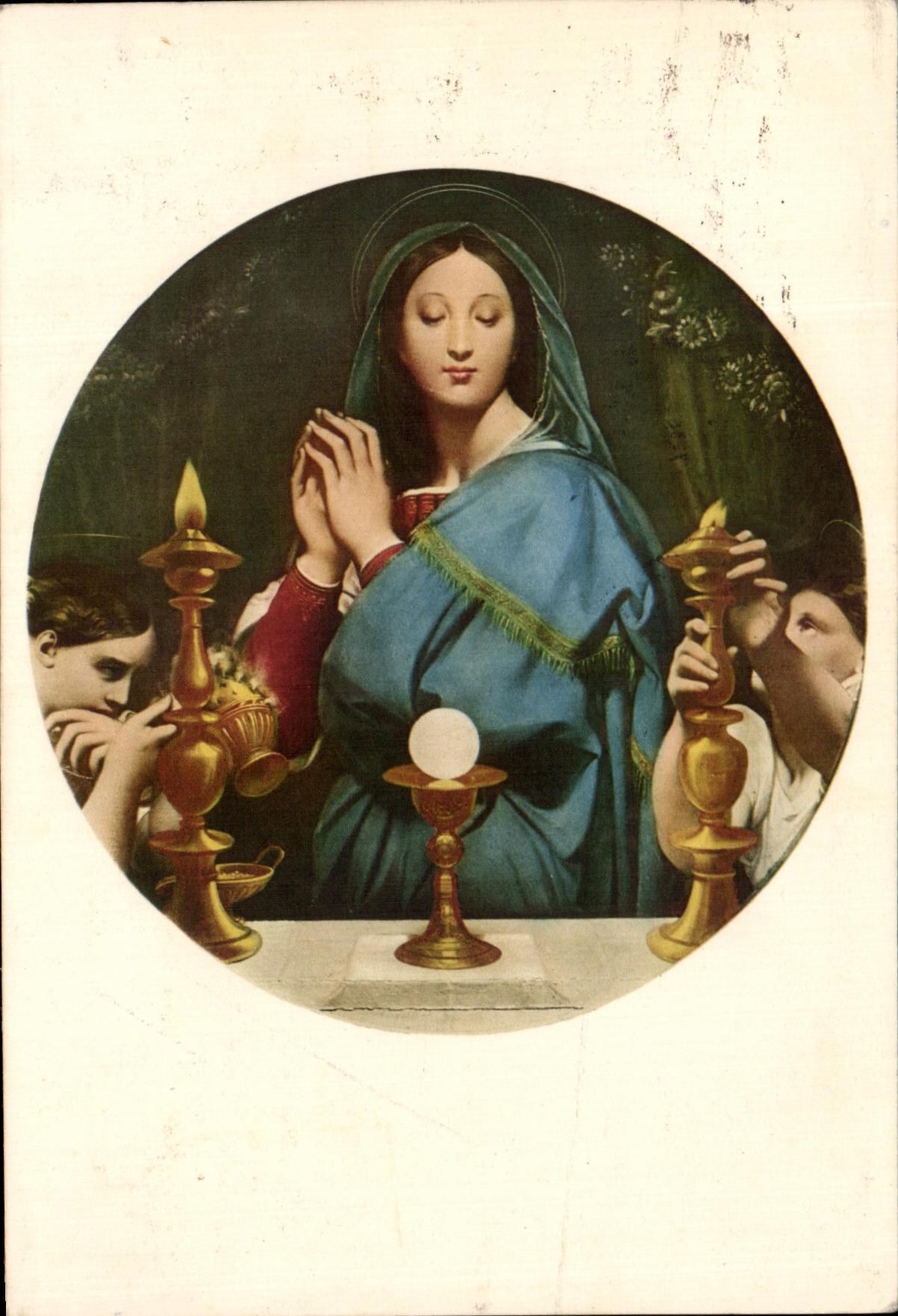 CPA La Vierge A L'Ostie Musee du Louvre Paris 