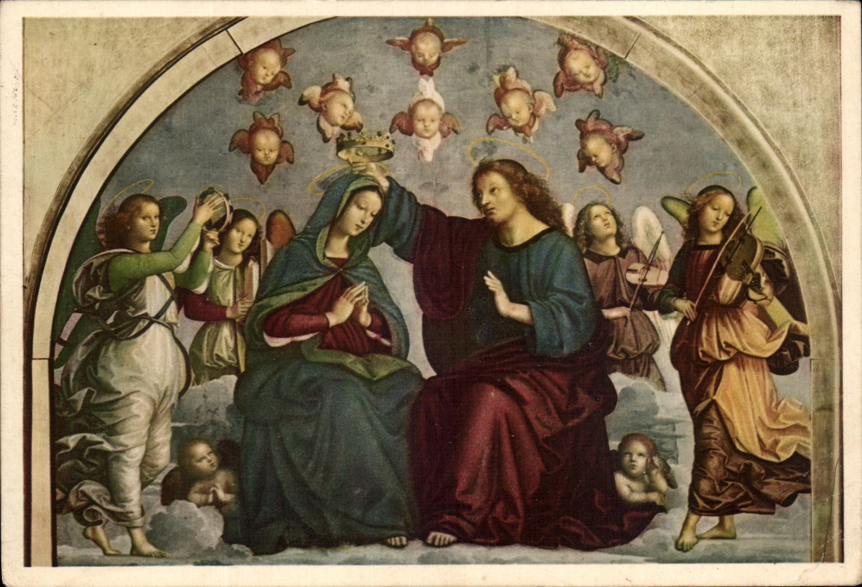CPA L'Incoronazione Della Vergine Raffaelo Vaticano