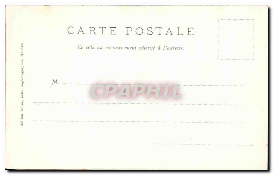 CPA Roche du Guet La Savoyarde vue de la gare de Montmelian — Rückseite