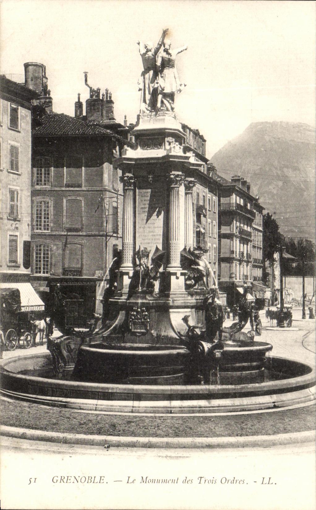Grenoble — Le Monument des Trois Ordres — LL. n° 51