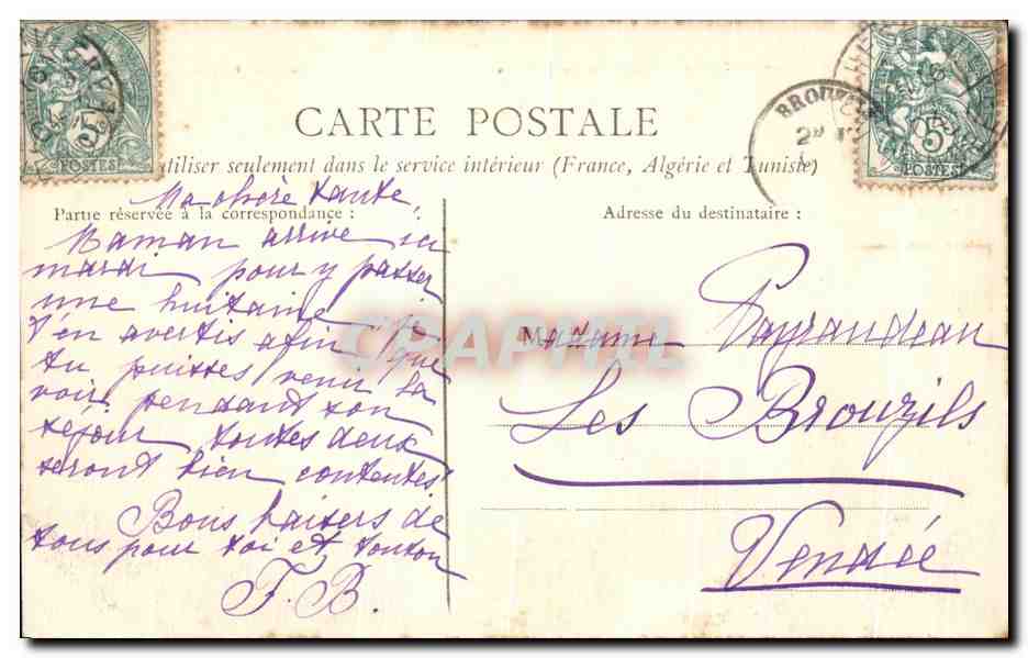 Rocheservière (Vendée) — Château du Pavillon — Collection R. Guénault, phot.-édit., Nautes — Rückseite