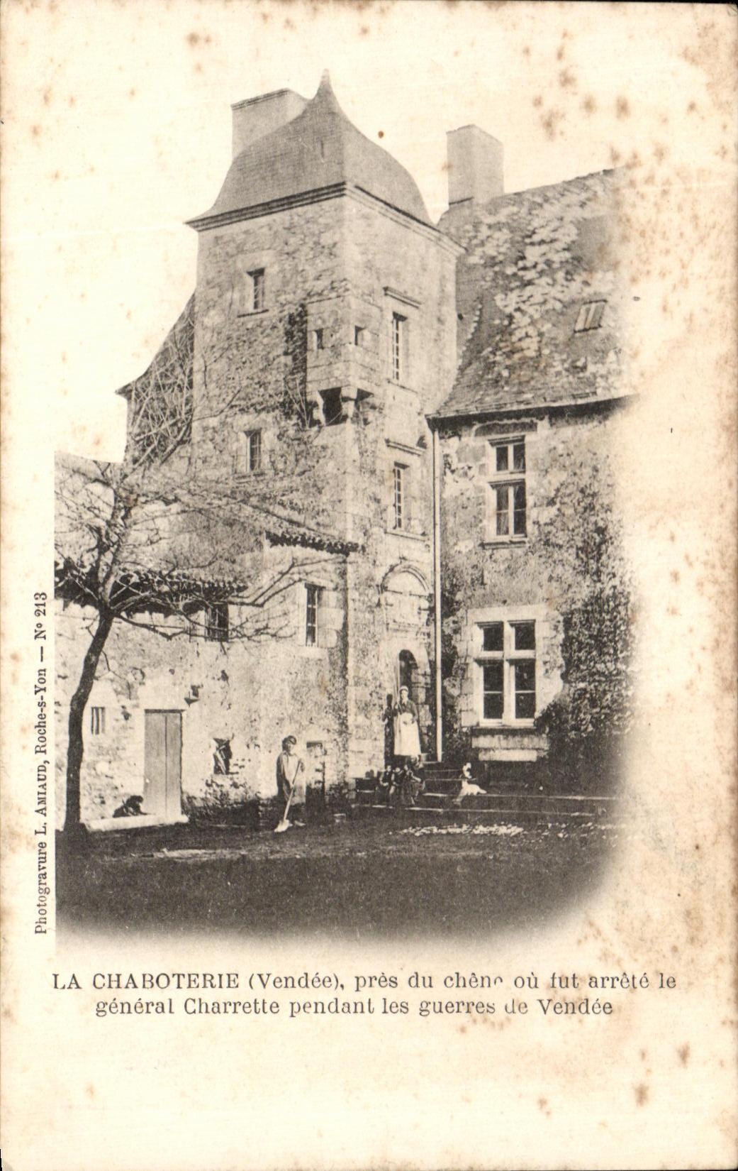 CPA La Chaboterie Pres Du Chene Ou Tant Arrete Le General Charrette Pendant Les Guerres De Vendee