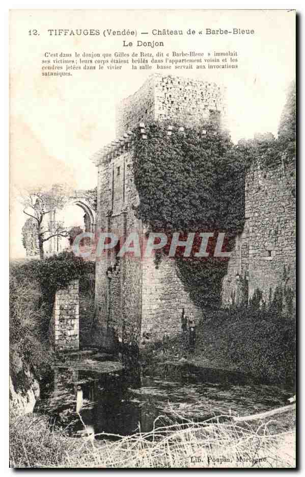 CPA Tiffauges Chateau De Barbe Bleue Le Donjon