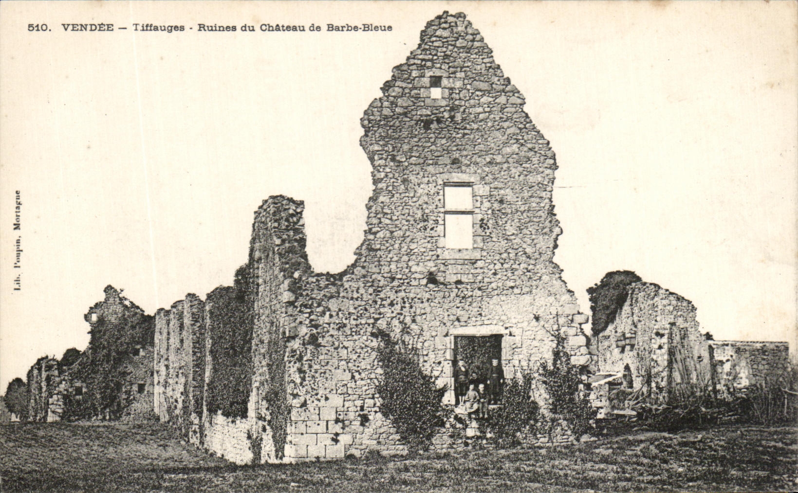 CPA Vendee Tiffauges ruines Du Chateau De Barbe bleue