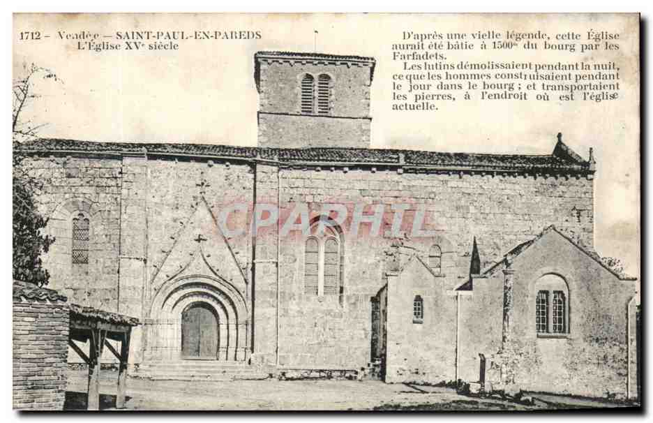 CPA Saint Paul En Pareds L'Eglise