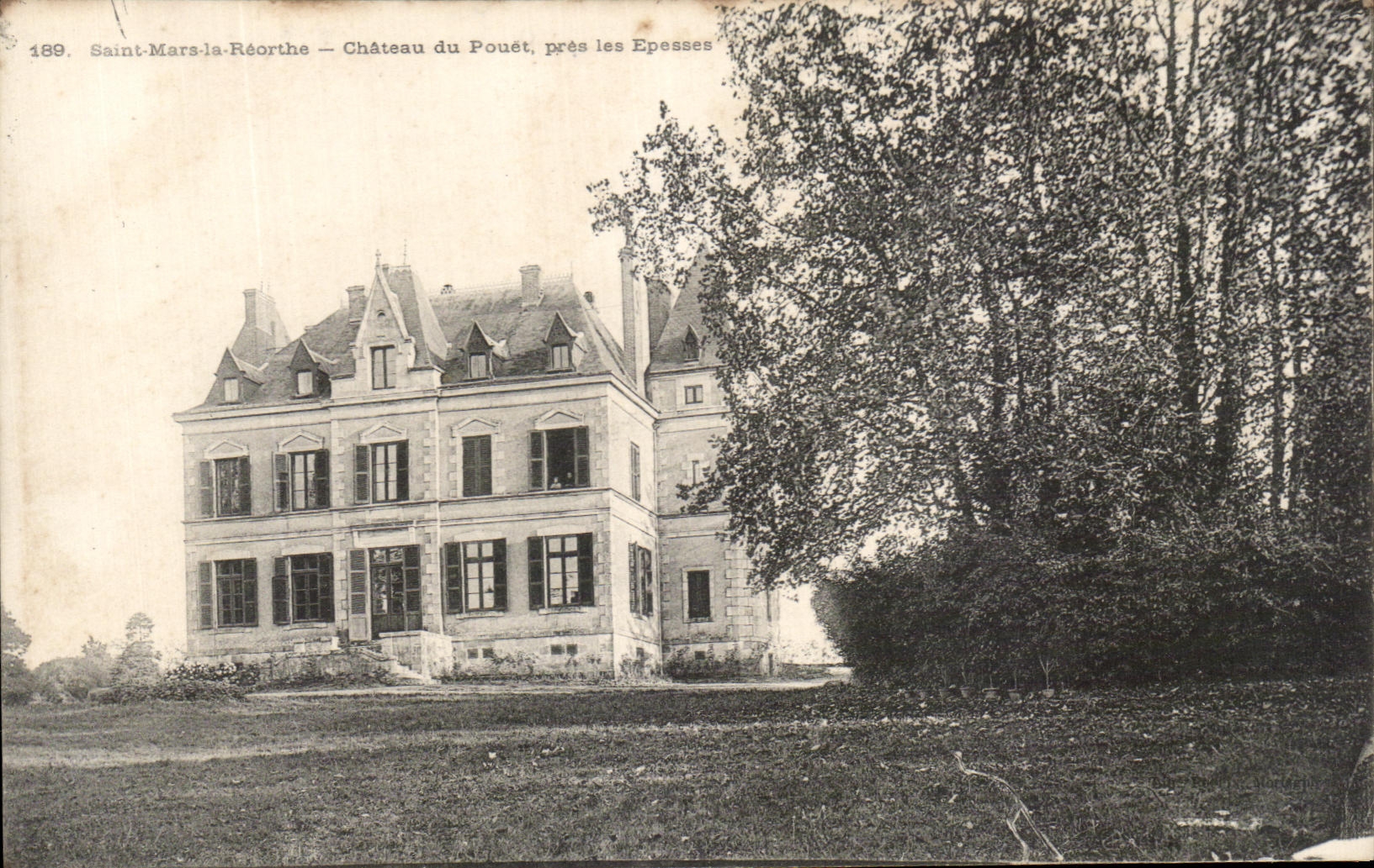 Saint-Mars-la-Réorthe — Château du Pouét, près les Epesses — Éditeur non identifié, n° 189