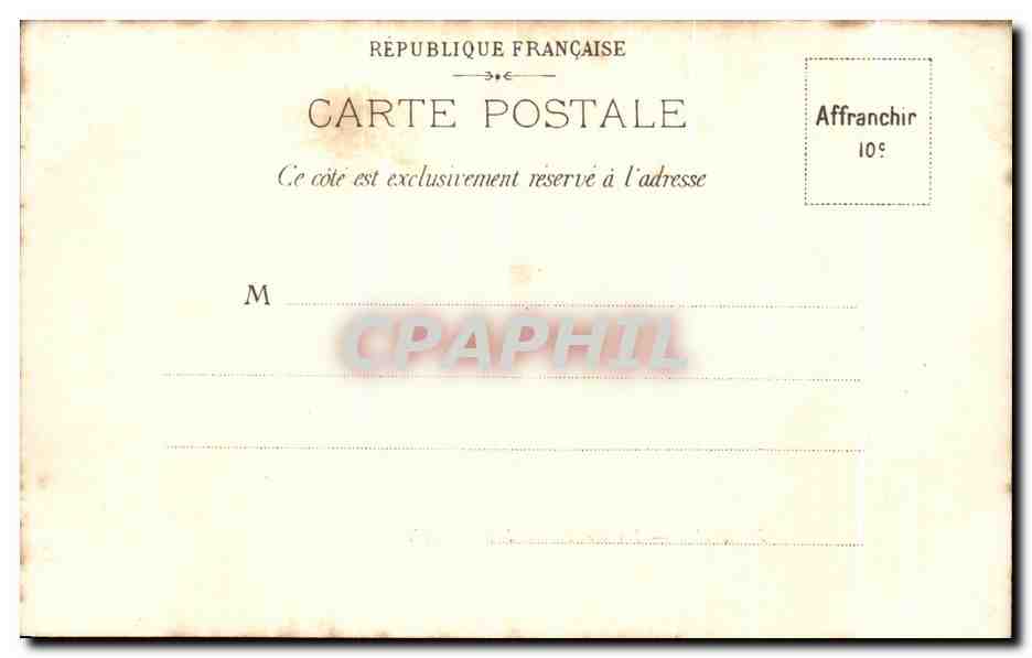 Belle-Île — La Grotte de l'Apothicairie — Éditeur inconnu, n° de série non visible — Verso