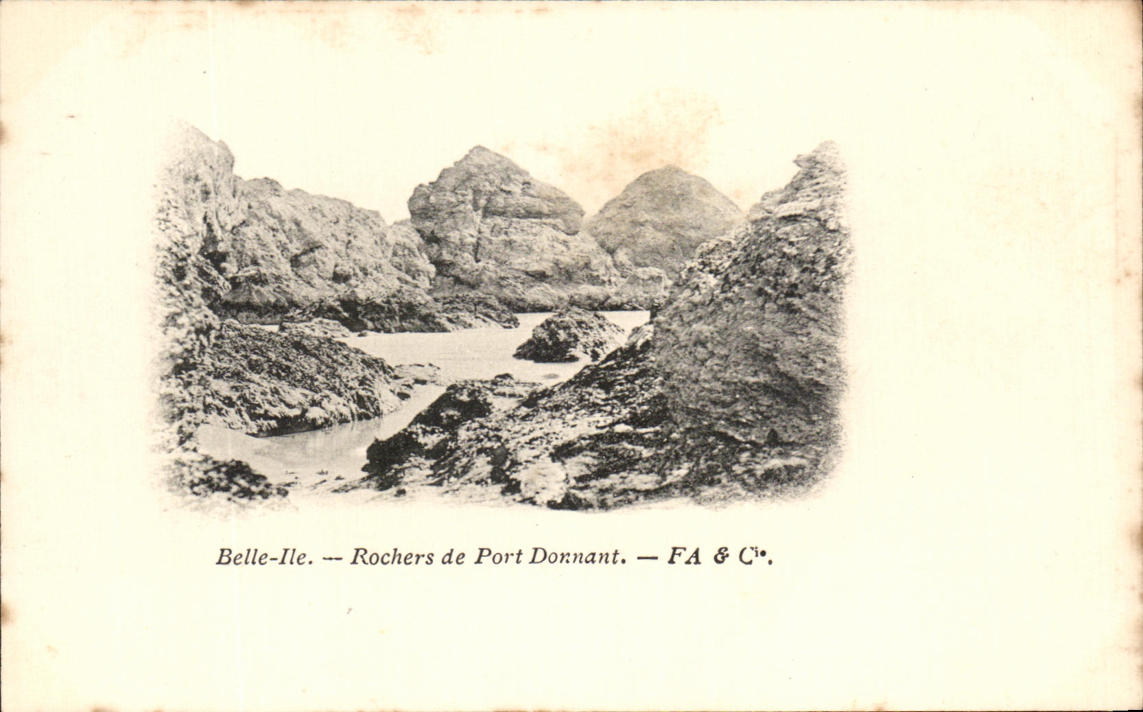 Belle-Ile — Rochers de Port Dornant — FA & C°