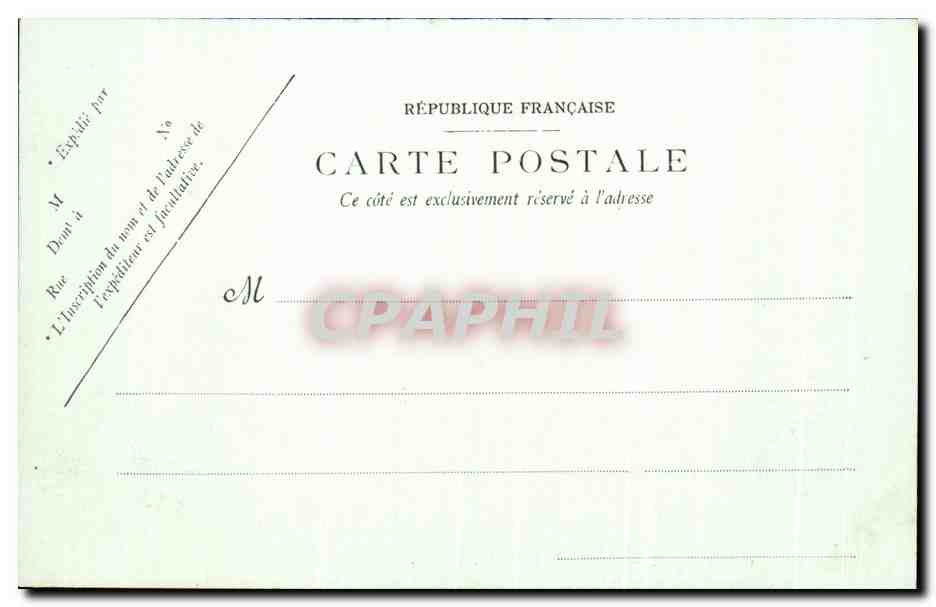 CPA Grenoble Le Palais de Justice Femmes — Rückseite