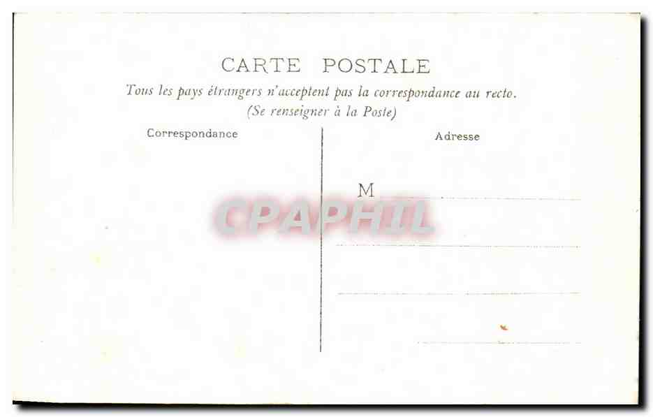 CPA La Rochelle Charron L'Exterieur du Chateau de la Renaissance — Rückseite