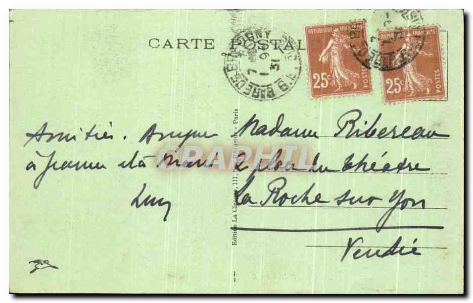CPA Bretigny sur Orge Chateau de la Fontaine — Rückseite