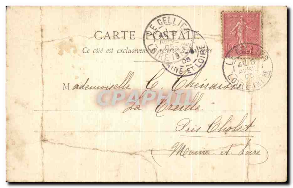 CPA Nantes La basilique de St Donation Obseques General Briois — Back