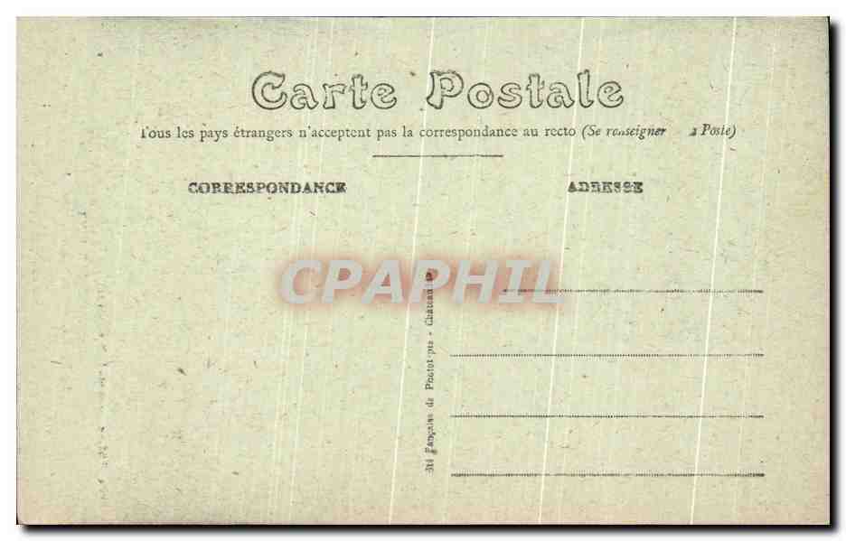 CPA Costume Sarthois Le Pere Queru presque Normand Folklore Costume — Verso
