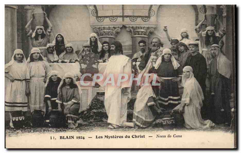 CPA Blain 1924 Les Mysteres du Christ Noces de Cana
