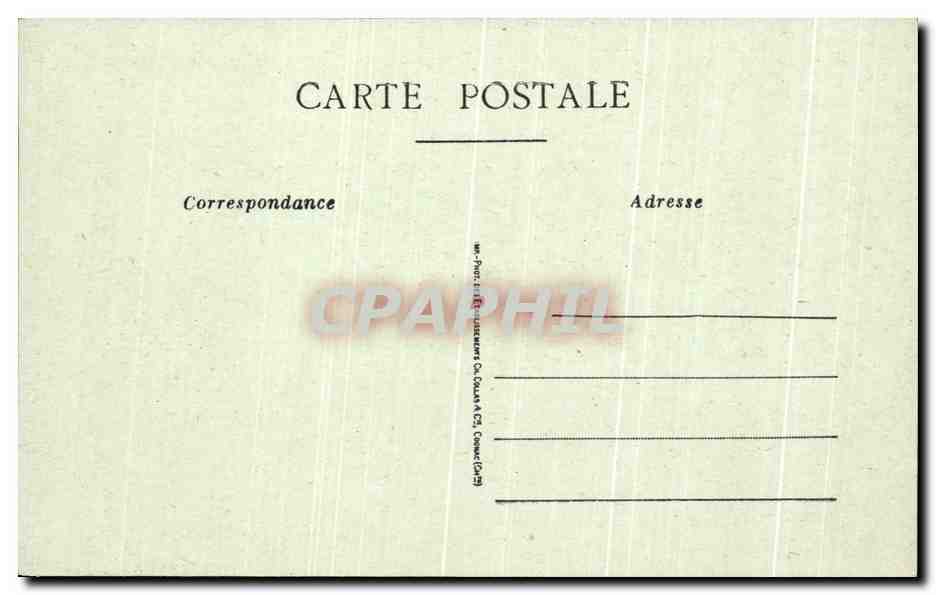 CPA Chateau de Beauroux Lussant Canton de Tonnay Charente  — Rückseite