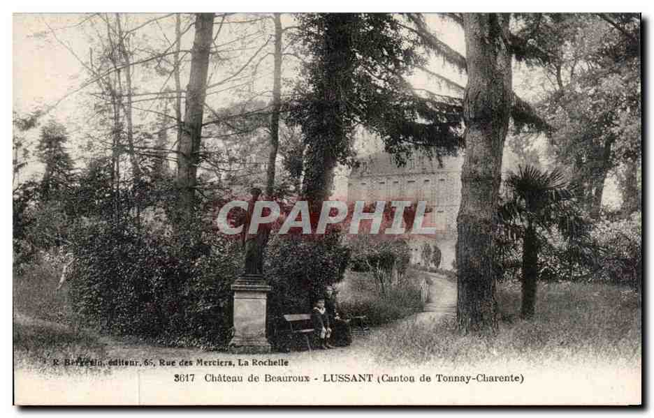 CPA Chateau de Beauroux Lussant Canton de Tonnay Charente