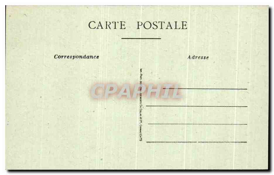 CPA Chateau de Beauroux Lussant Canton de Tonnay Charente — Back