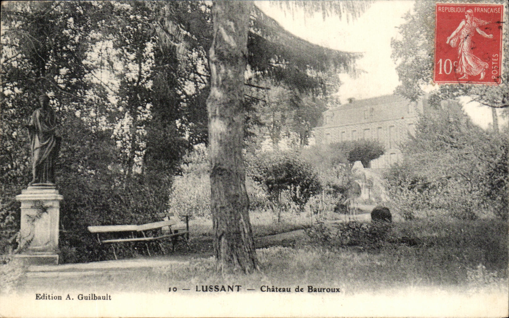 CPA Lussant Chateau De Beauroux