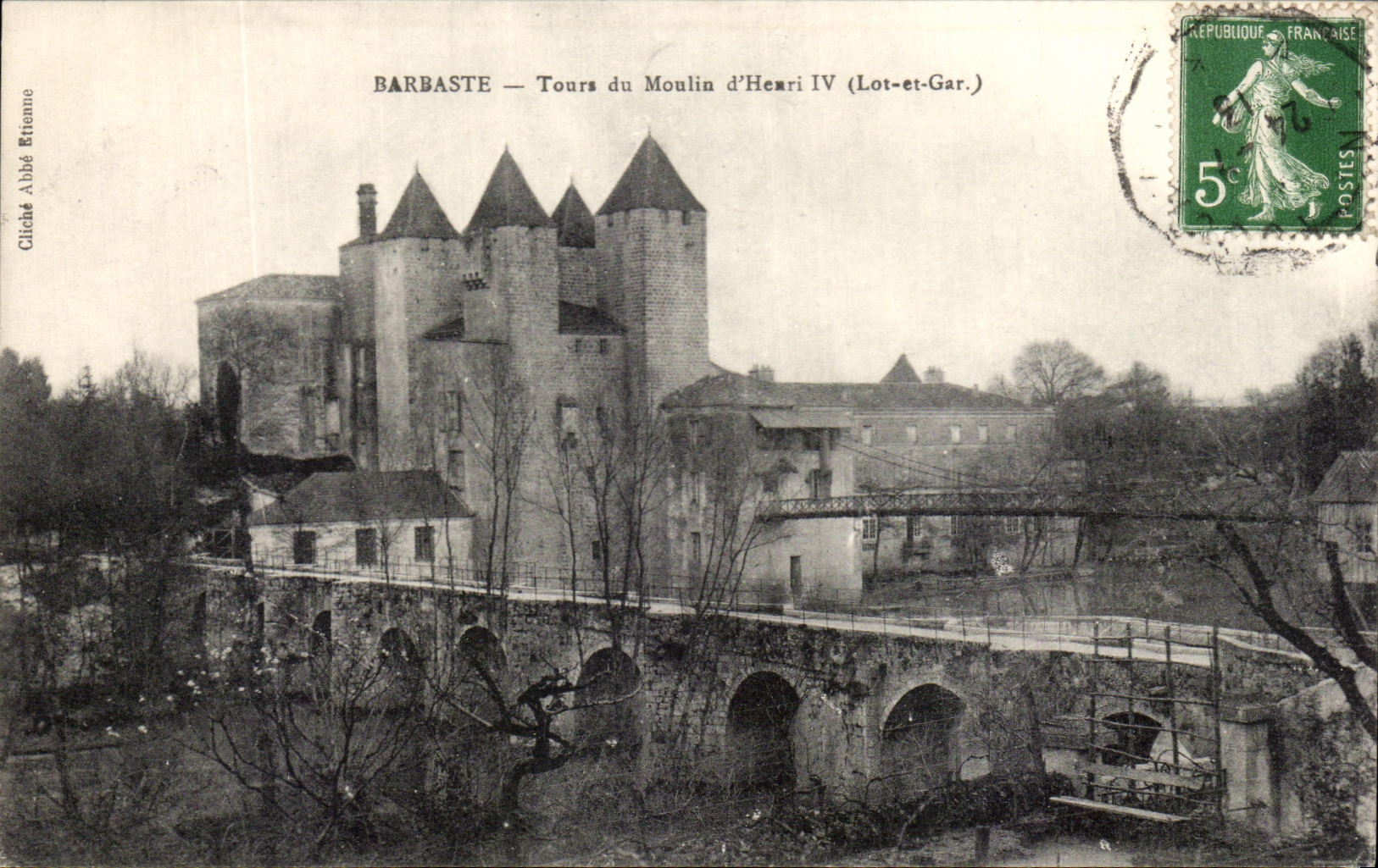 CPA Barbaste Tours du Moulin d'Henri IV