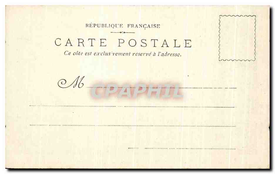 CPA Bordeaux Place Richelieu Statue De Carnot — Verso