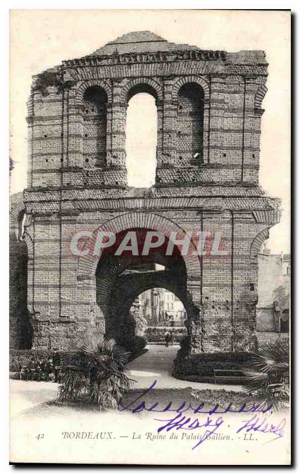 CPA Bordeaux La Ruine Du Palais Gallien