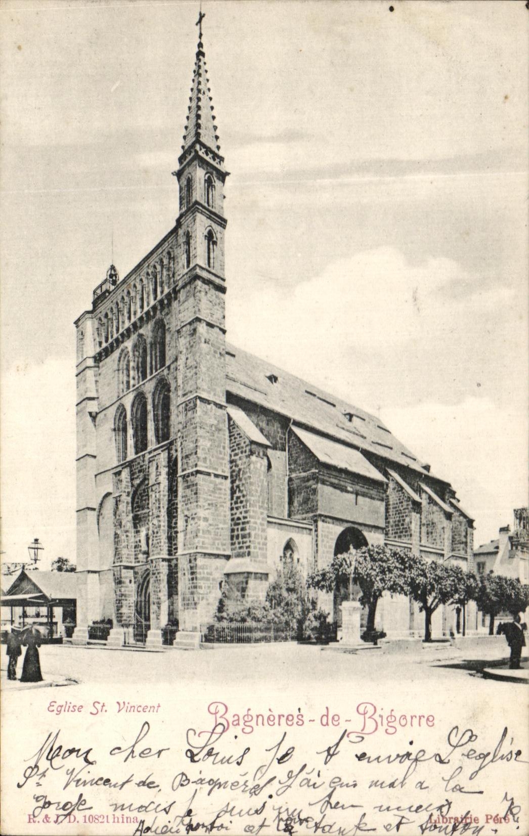 Kirche Saint-Vincent — Bagnères-de-Bigorre — Librairie Péré, n° 10821