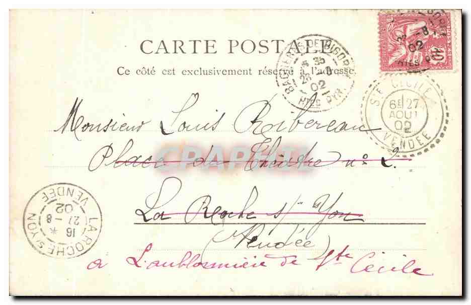 Kirche Saint-Vincent — Bagnères-de-Bigorre — Librairie Péré, n° 10821 — Rückseite