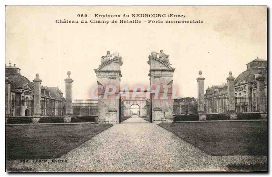 CPA Environs Du Neubourg Chateau Du Champ De Bataille