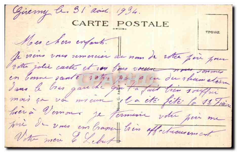 Cocherel (Eure) — La Ramière, dernière résidence de M. A. Briand, Ministre des Affaires Étrangères — Achterkant