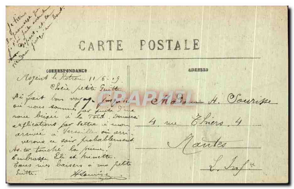 Nogent-le-Rotrou (E.-et L.) — Vue Générale (Côté Nord-Ouest) — Éditeur : CPAPHIL, n° 355 — Verso