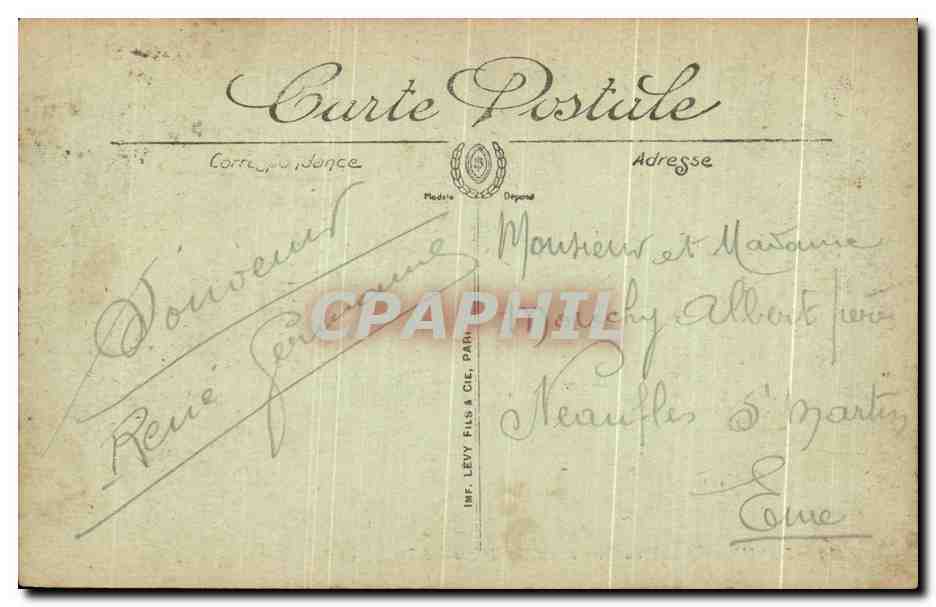 CPA Dreux Entree du Parc a la Chapelle Saint Louis — Verso