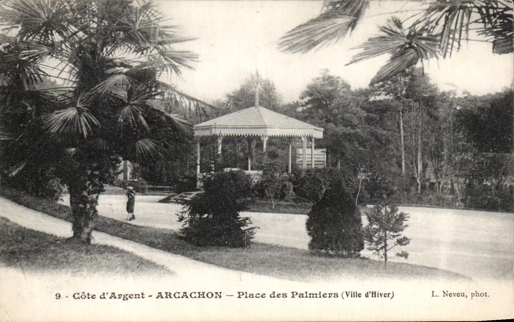 Arcachon — Place des Palmiers (Ville d'Hiver) — L. Neveu, phot.