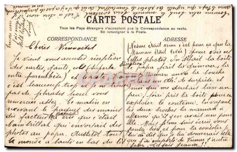 Massif de la Chartreuse — St-Pierre de Chartreuse et Chamechaude — E. R. n°258 — Verso