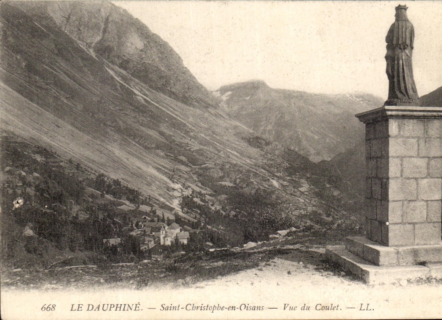 Saint-Christophe-en-Oisans — Vue du Coulet — LL. — Le Dauphiné