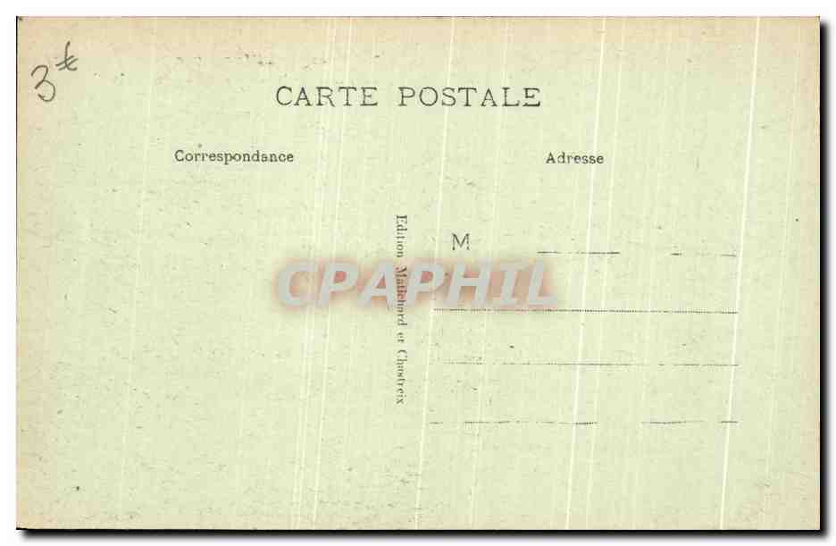 CPA L'Auvergne Pittoresque Clermont Ferrand Place De Jarde Tramway — Back
